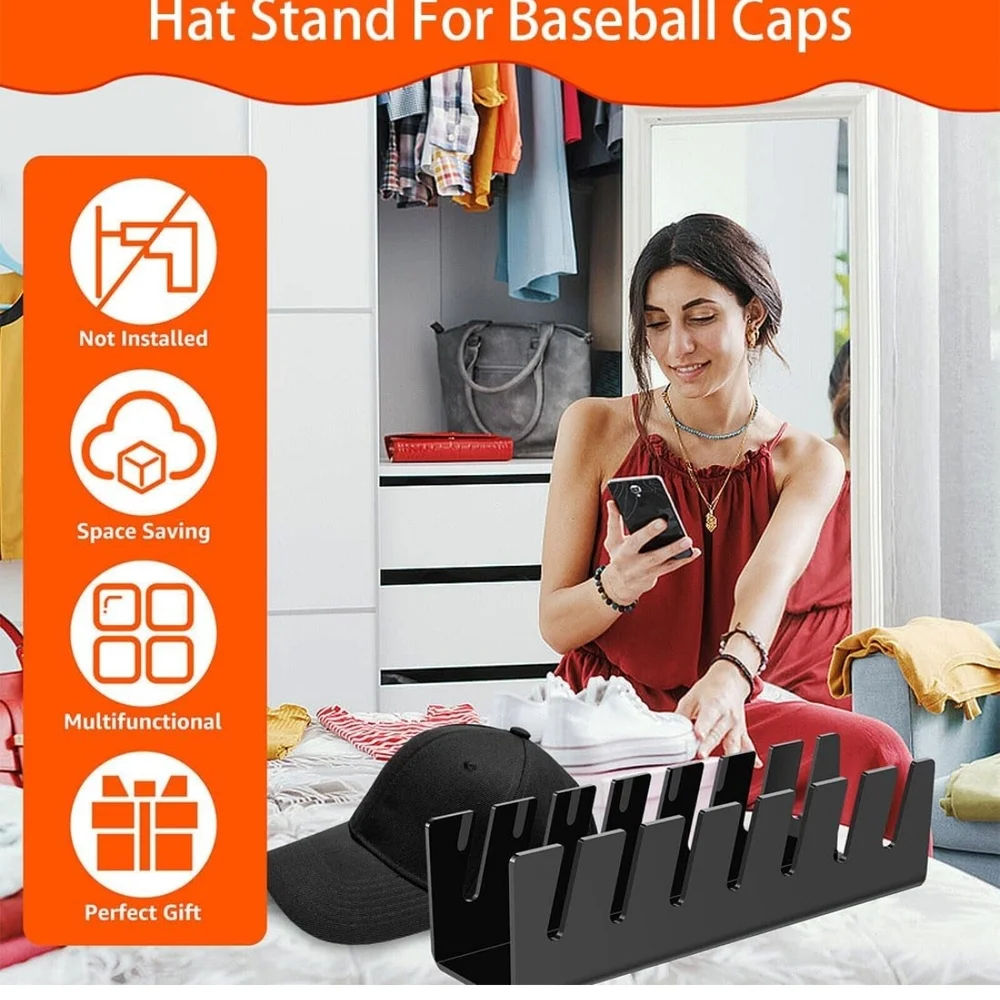 2 Pcs Transparent Acrylic Hat Organizer (39)